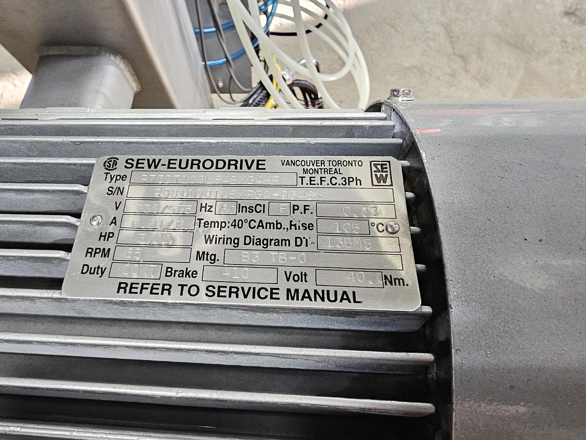 Used Used A&M Process Equipment Double Cone Blender, With Safety cage