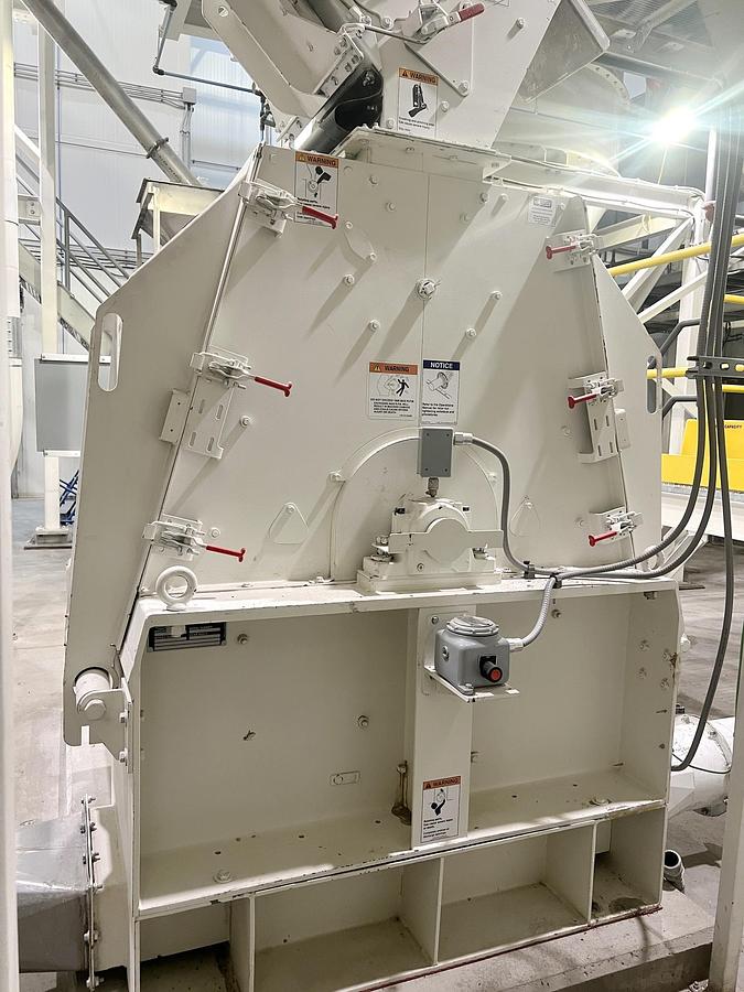 Used Used CPM Roskamp Champion 125 HP Hammermill, With Rotary Feeder