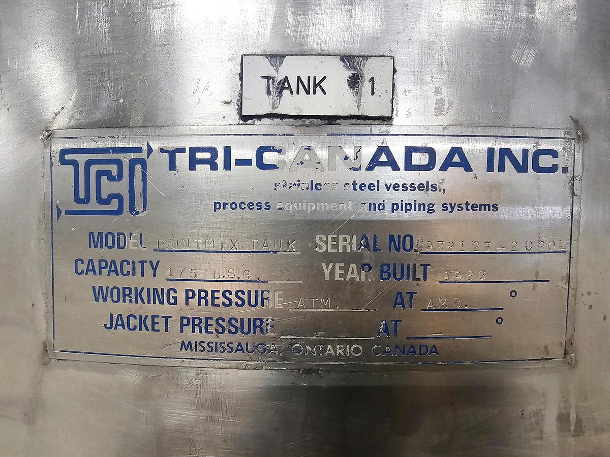 Used Used 175 Gallon Tanks, 304 Stainless Steel