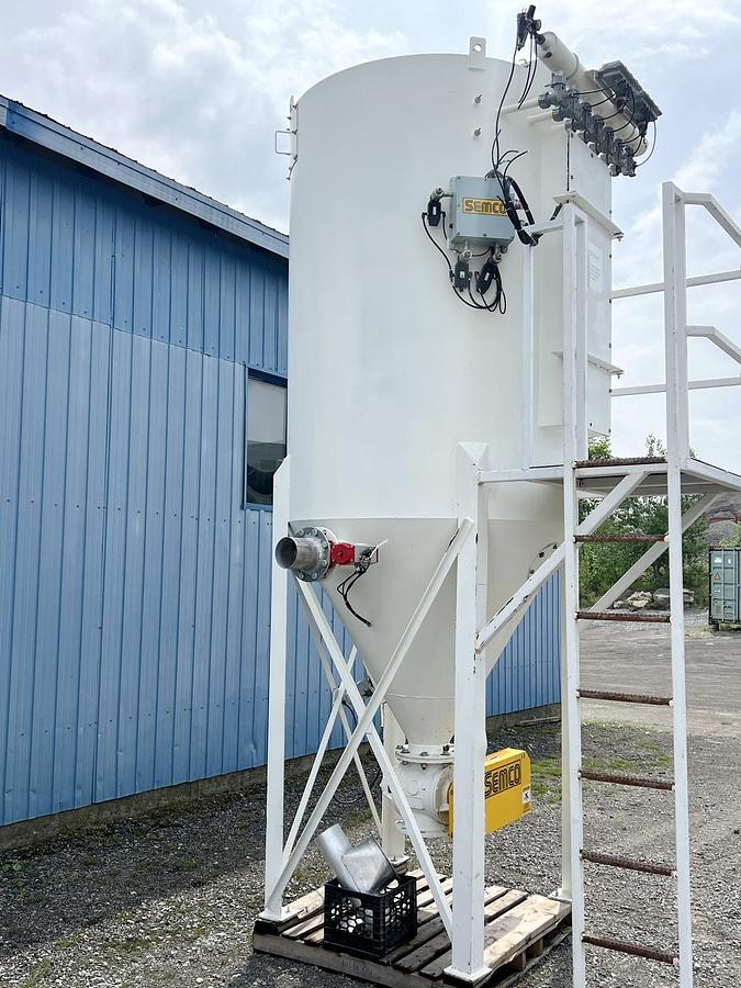 Used Used Semco Dust Collector, Pulse Air, with Rotary Valve