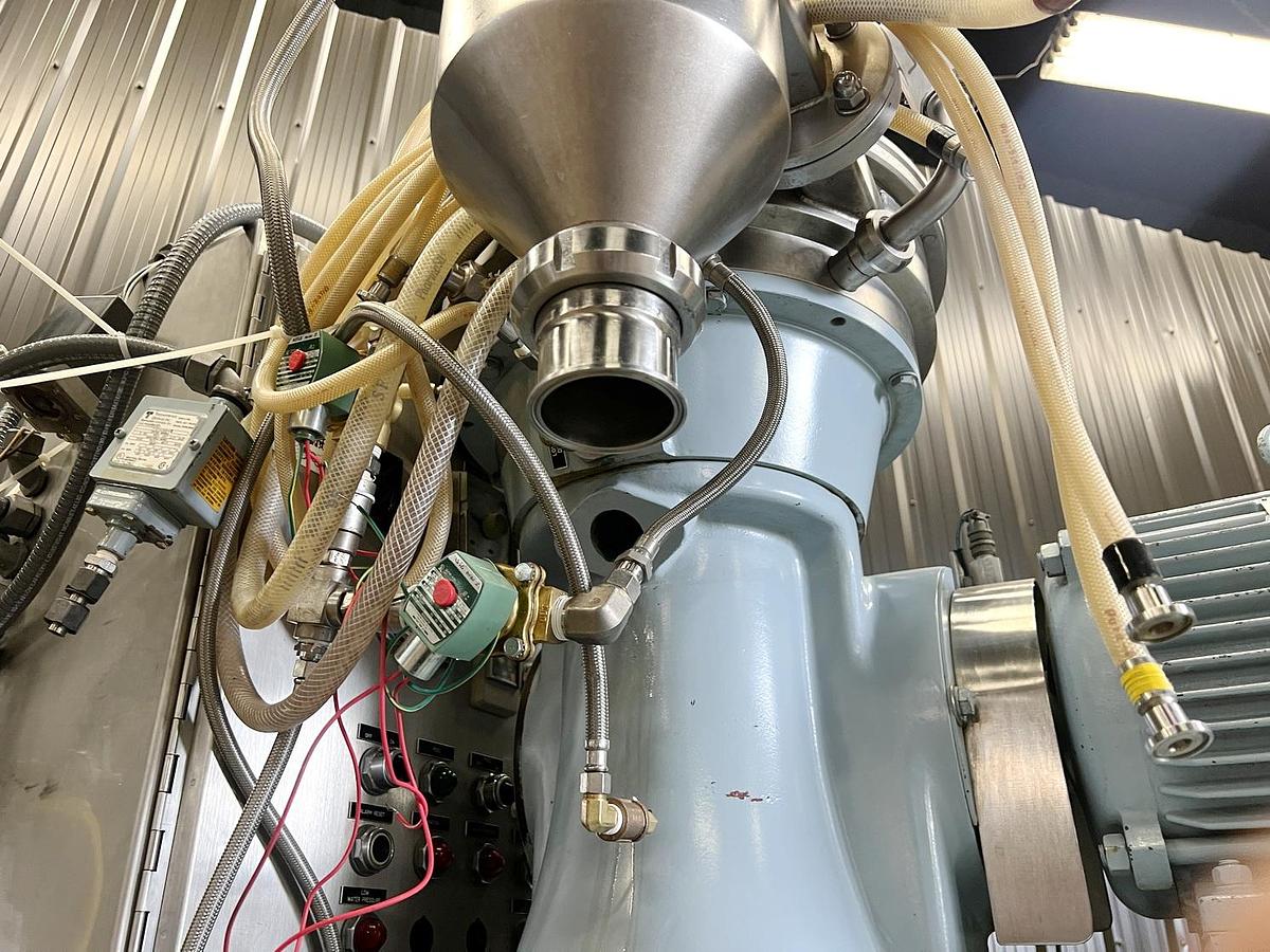 Used Used Alfa Laval Desludger Disc Centrifuge, Model BTPX 205SGD-34-CDP-60