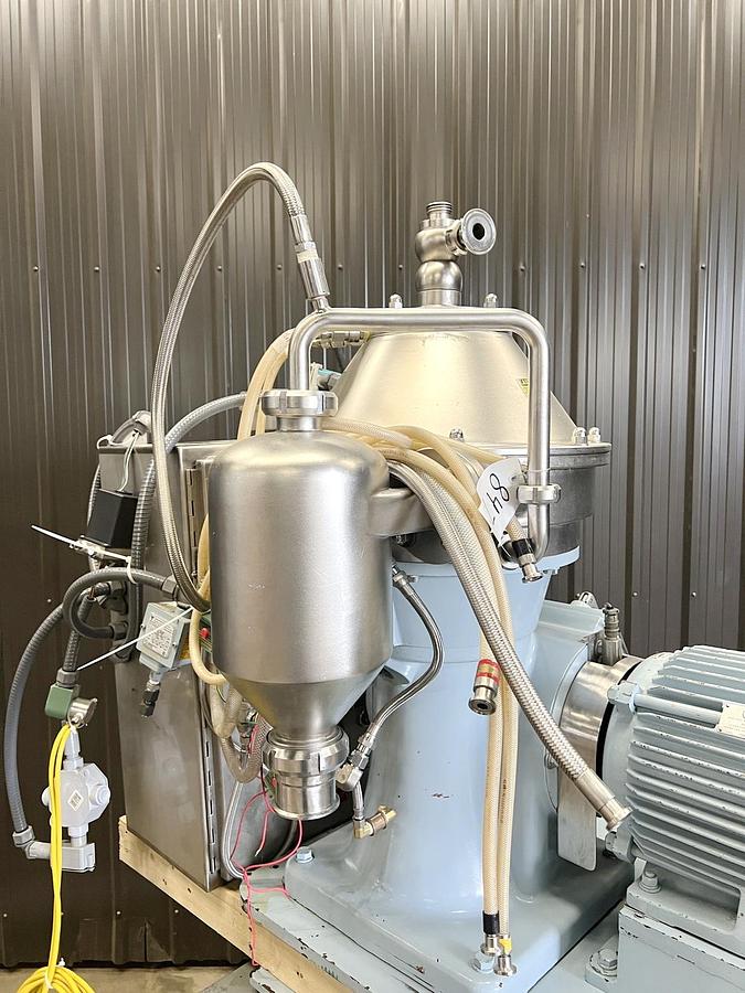 Used Used Alfa Laval Desludger Disc Centrifuge, Model BTPX 205SGD-34-CDP-60