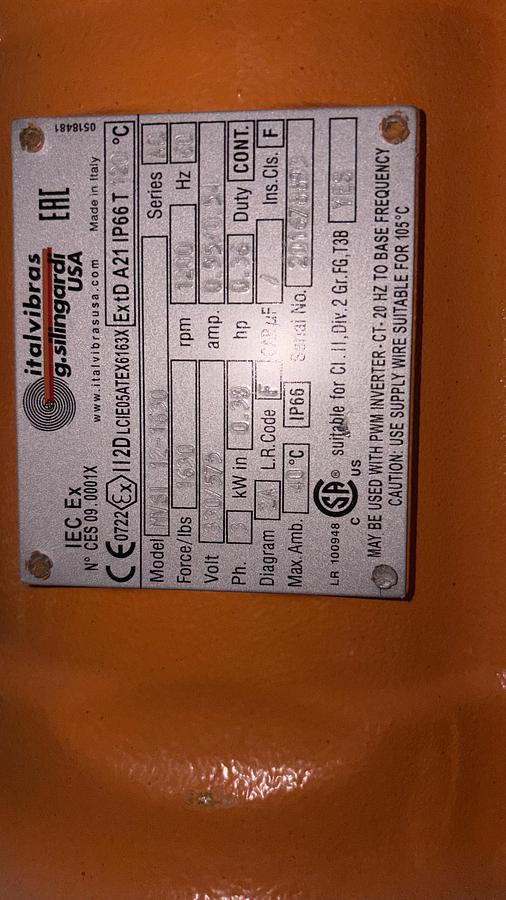 Used Used Sweco Vibrating Screen, 48''