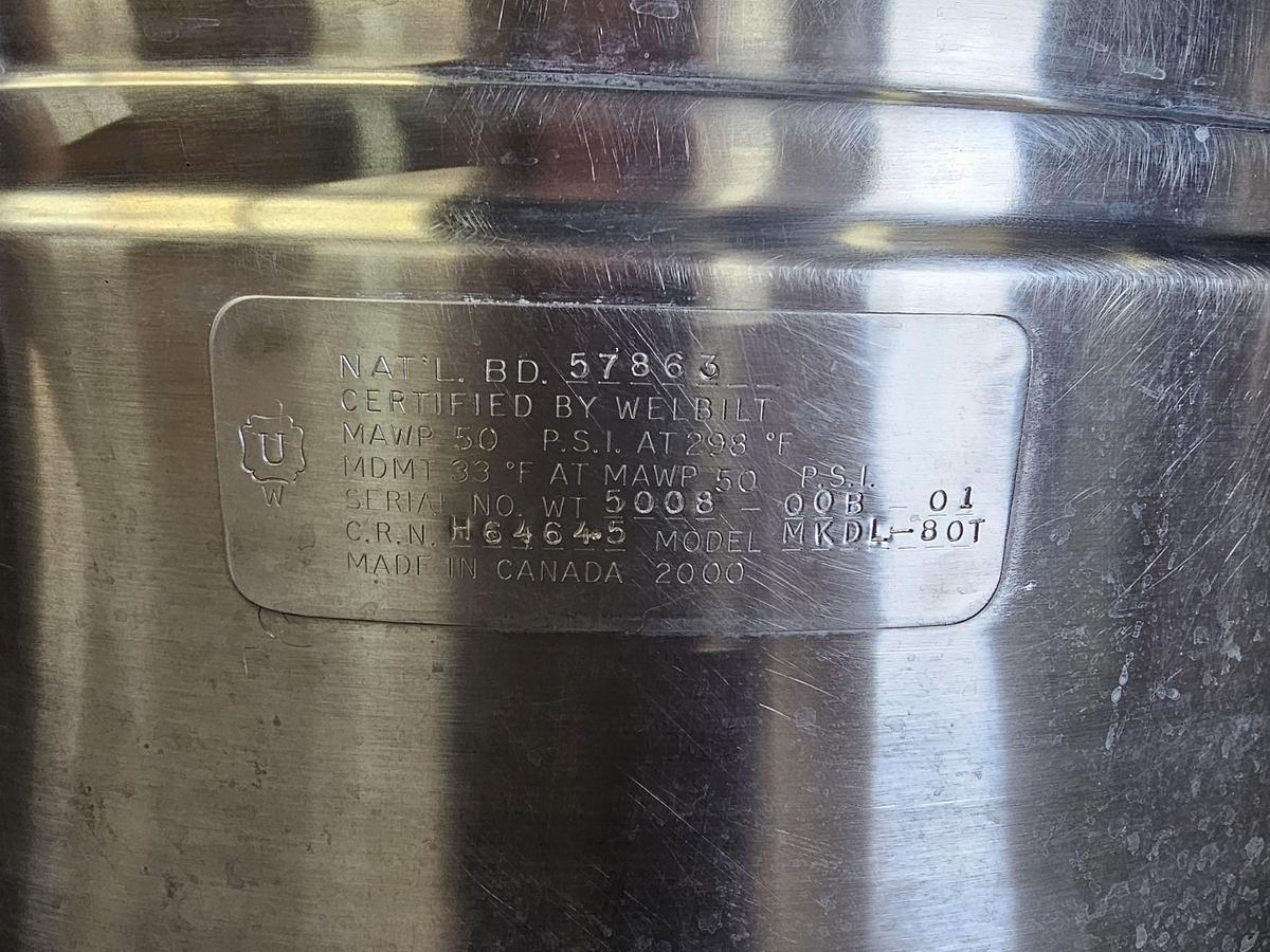 Used Felix Compound - 80 gallon kettle with scrape agitation