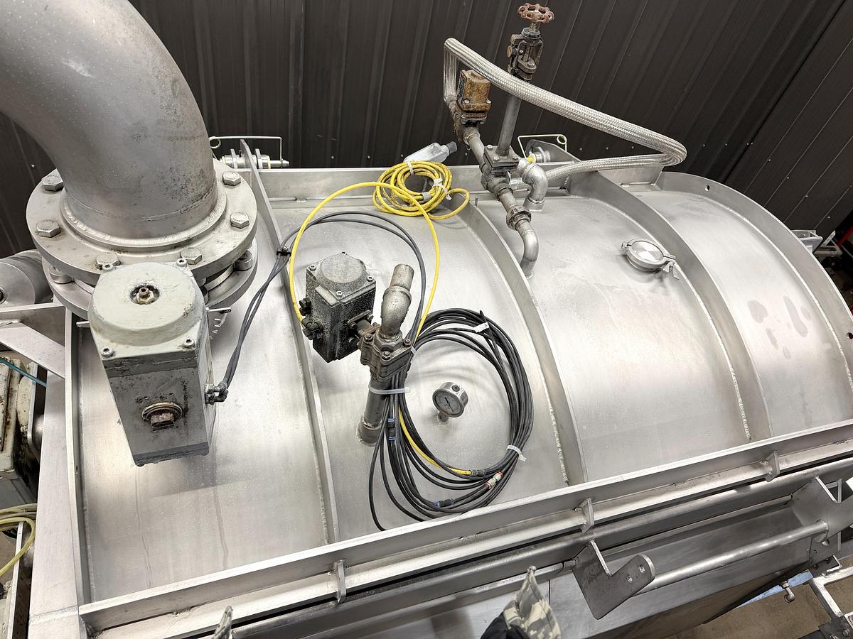 Used Used Mepaco Jacketed Double Ribbon Blender, 2 Cubic Feet