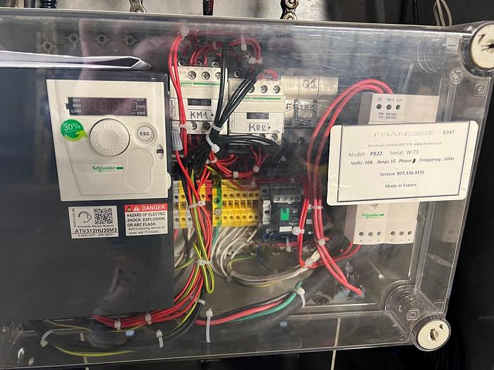 Used USED DADAUX STAINLESS STEEL TILTING PADDLE BLENDER, 7 CUBIC FEET