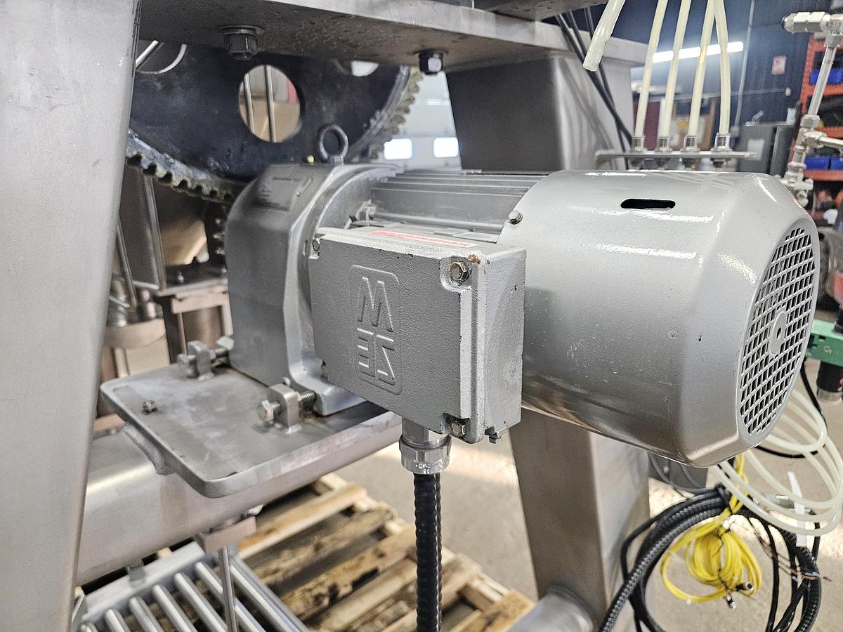 Used Used A&M Process Equipment Double Cone Blender, With Safety cage