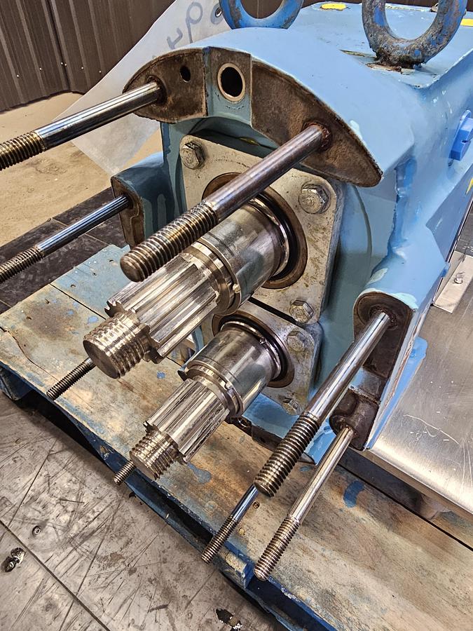 Used Used Waukesha Rotary Lobe Pump, Model 60, 3 HP