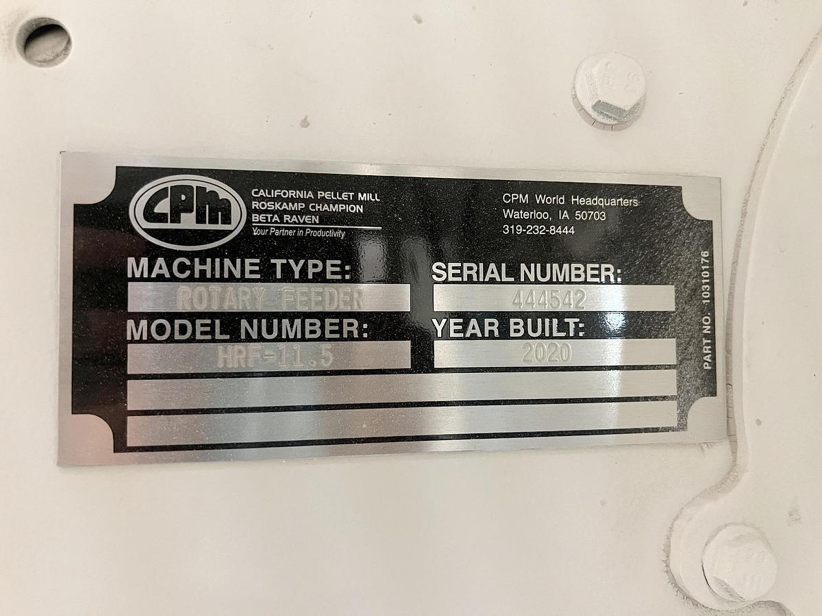 Used Used CPM Roskamp Champion 15 HP Hammermill, With Rotary Feeder & Air Separator