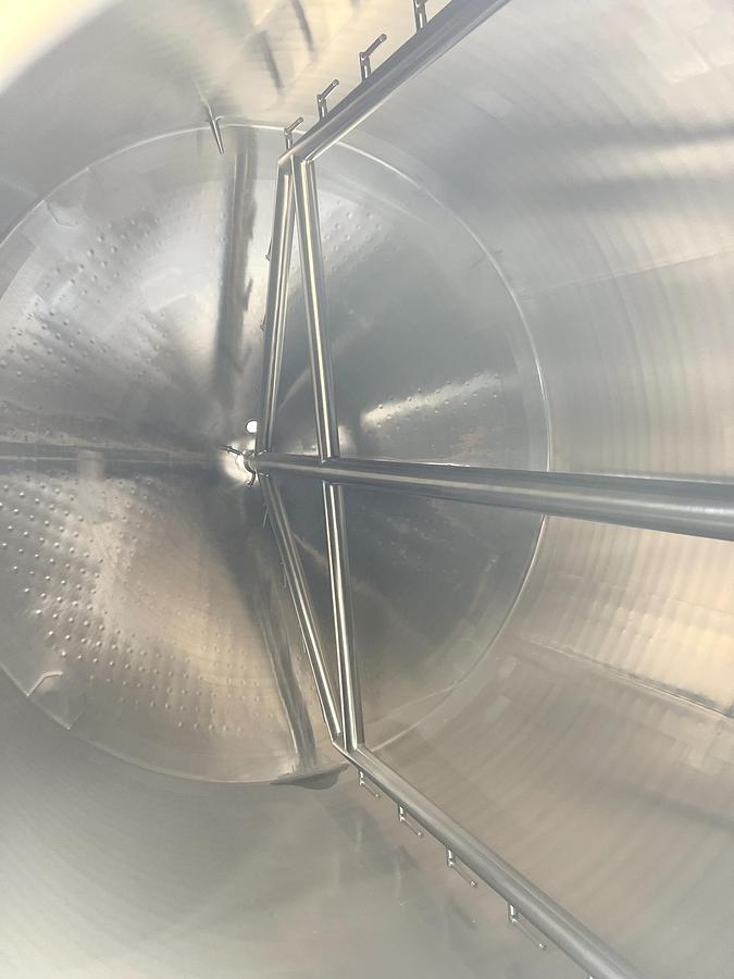 Used Unused 2500 Gallon Jacketed Tank, 316L Stainless Steel, With Scrape Agitation