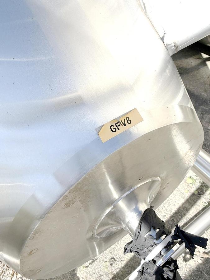 Used Used 2480 Gallon Jacketed Tank, 304 Stainless Steel