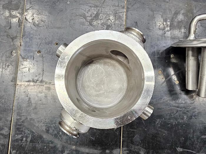 Used USED 2" ERIEZ MAGNETICS MAGNET TRAP, JACKETED, SANITARY