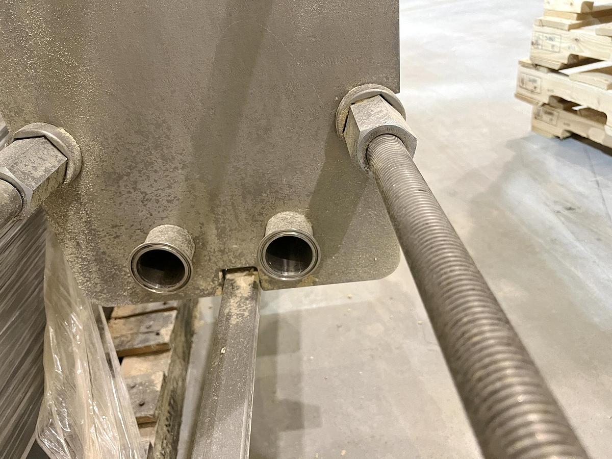 Used Used Alfa Laval Plate Heat Exchanger, Model Front6-FRD, 215.1 Sq.ft