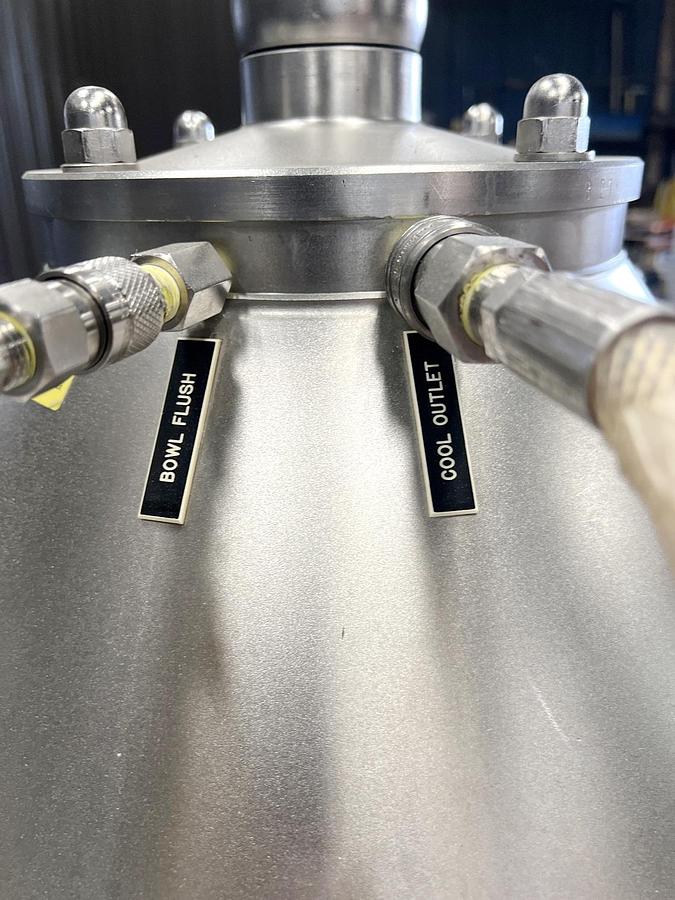 Used Used Alfa Laval Desludger Disc Centrifuge, Model BTPX 205SGD-34-CDP-60