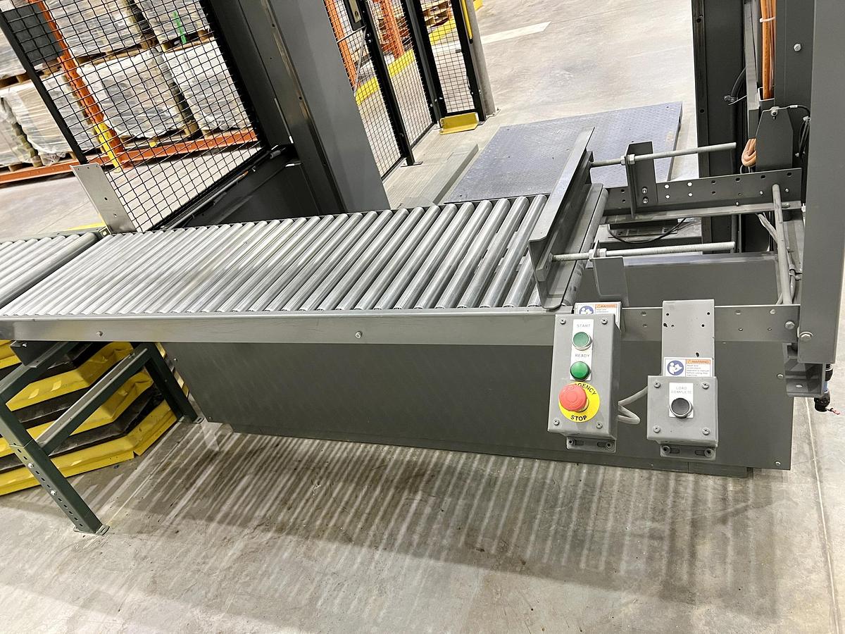 Used Used ABC Machinery Semi-Automatic Bag Palletizer, with Conveyors & Floor Scale