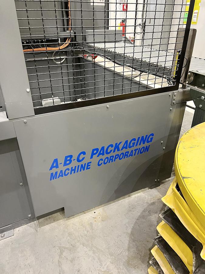 Used Used ABC Machinery Semi-Automatic Bag Palletizer, with Conveyors & Floor Scale