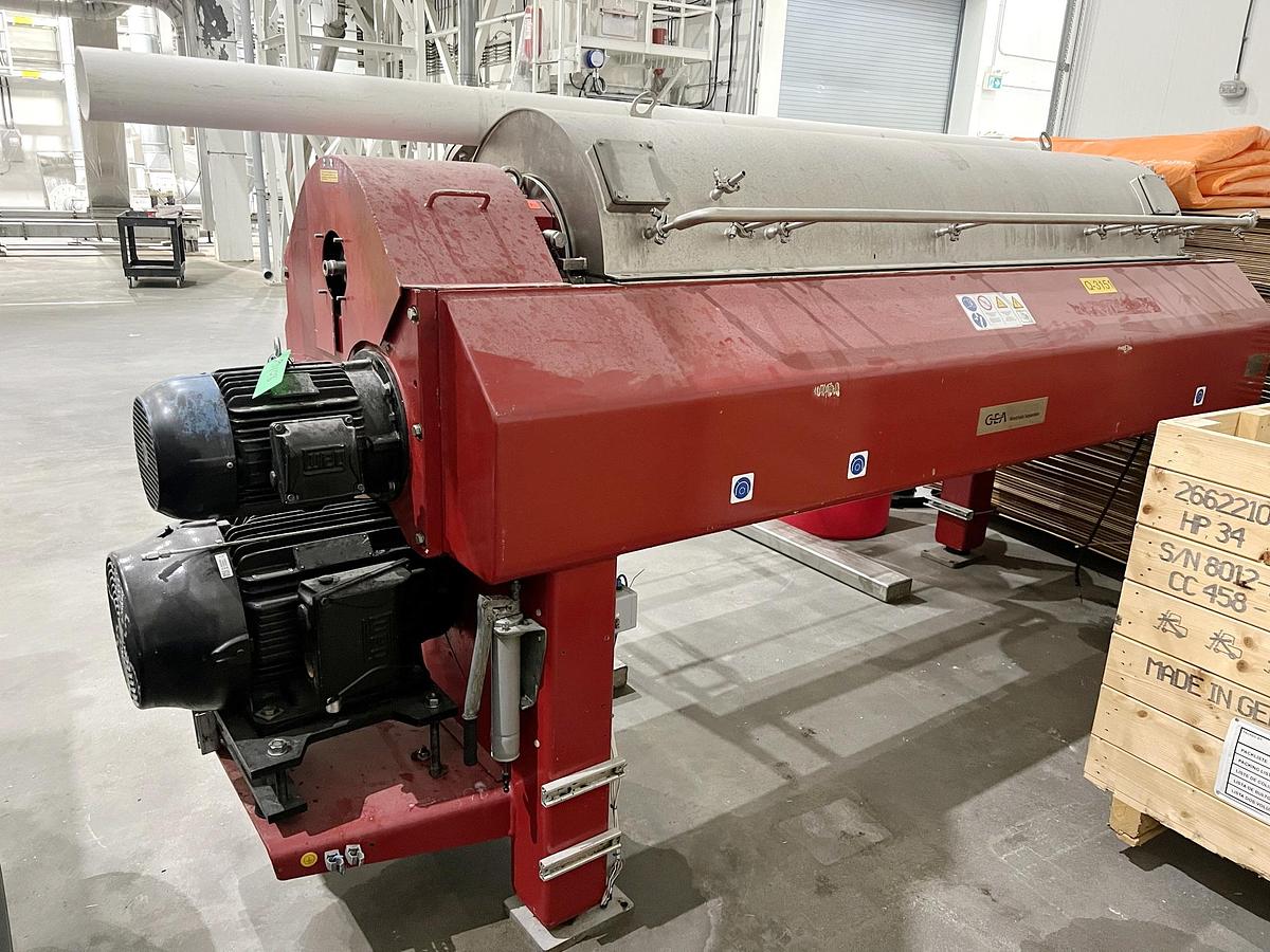 Used Used GEA Westfalia Decanter Centrifuge, Model CC 458-21-32