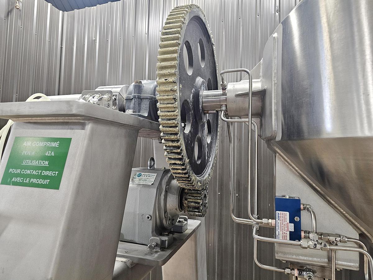 Used Used A&M Process Equipment Double Cone Blender, With Safety cage