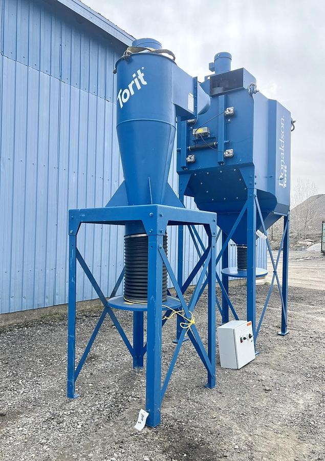 Used Used Donaldson Torit Dust Collector, Model DFO2.4, with Cyclone