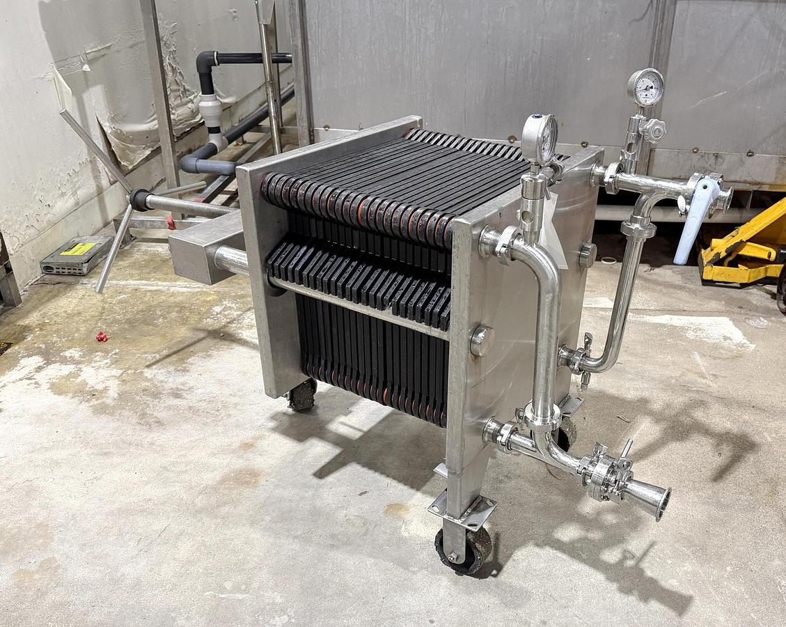 Used Used Polishing Filter Press, Stainless Steel