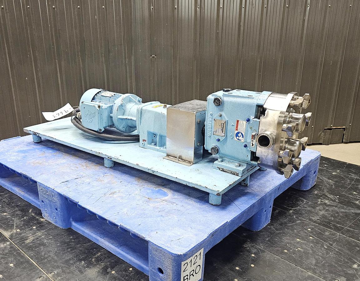 Used Used Waukesha Rotary Lobe Pump, Model 30, 1 HP