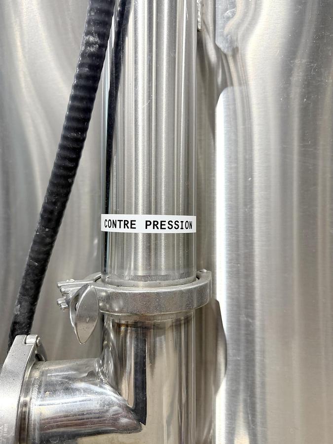 Used Used 13,208 Gallon Tank, 304 Stainless Steel, With Heat Exchanger & Pump