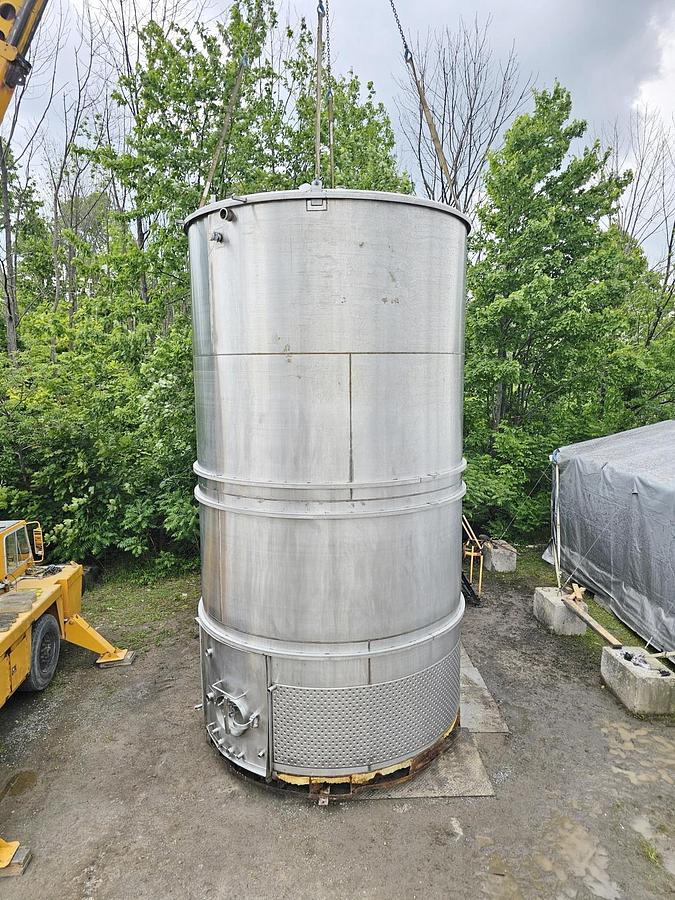 Used Used 15,000 Gallon Jacketed Tank, Stainless Steel