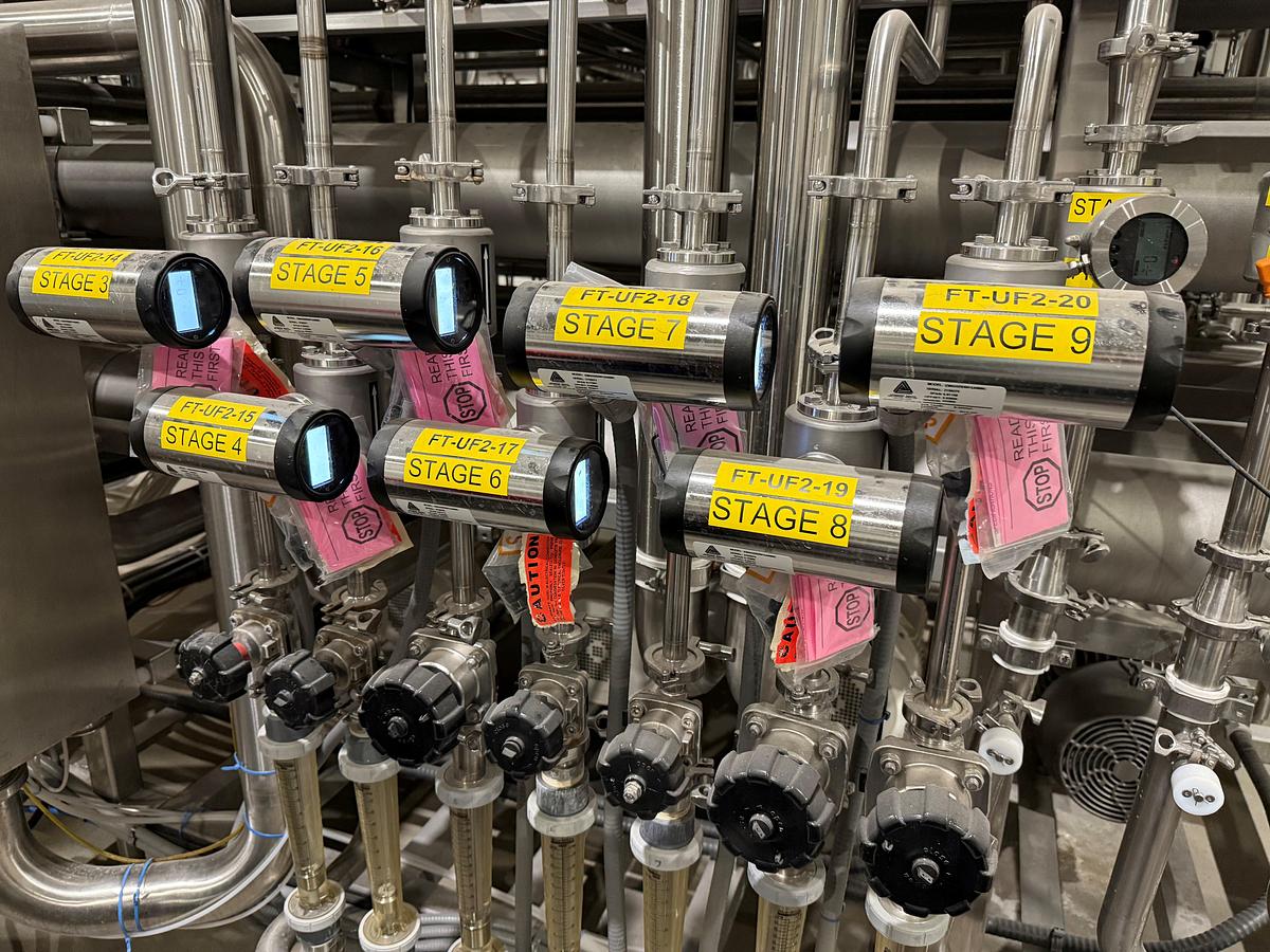 Used Used Ultrafiltration Skid (UF2) - 9 Stage Ultrafiltration System