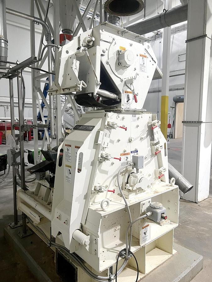 Used Used CPM Roskamp Champion 40 HP Hammermill, With Rotary Feeder