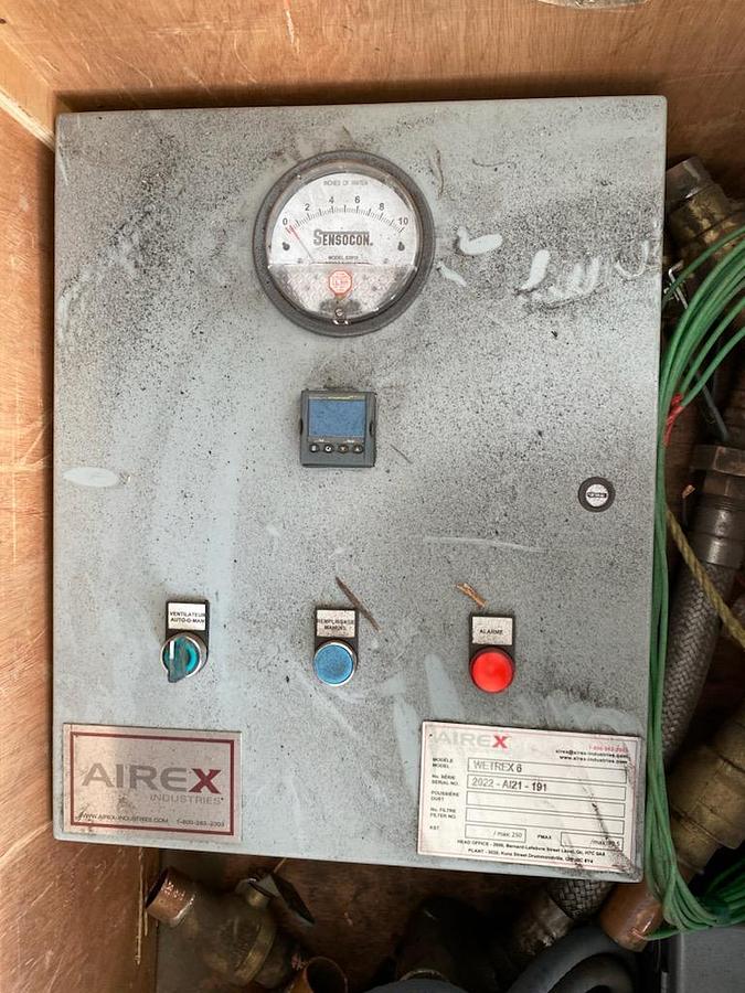 Used Used Airex Wet Dust Collector, Model Wetrex 6, Like New