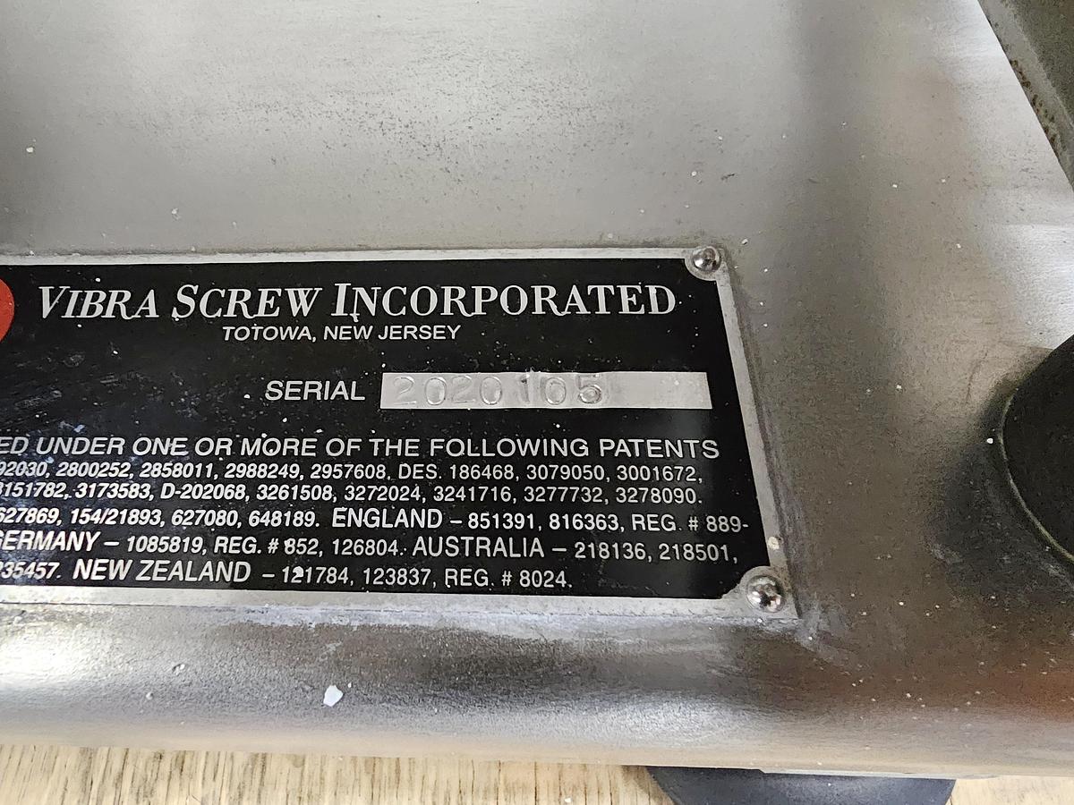 Used Metcalfe Auctions Mississauga - Lot 141 Vibra screw feeder