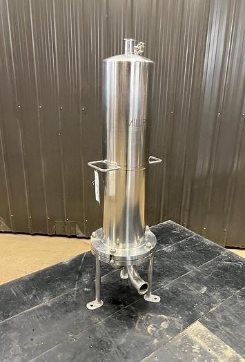 Used USED MILLIPORE FILTER, CARTRIDGE TYPE, 2" INLET/OUTLET, STAINLESS STEEL