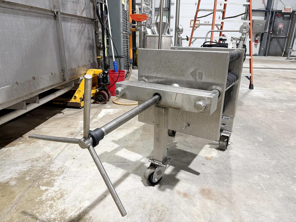 Used Used Polishing Filter Press, Stainless Steel