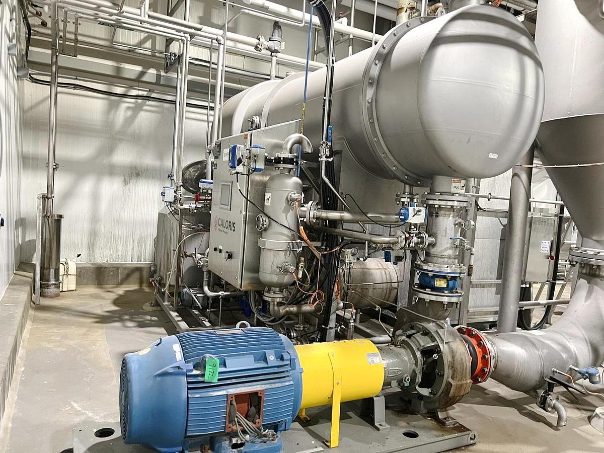 Used Used Caloris MVR Heated Forced Circulation Evaporator System