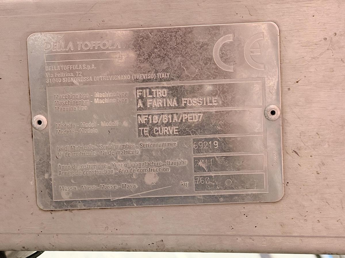 Used Used Della Toffola Diatomaceous Earth Filter