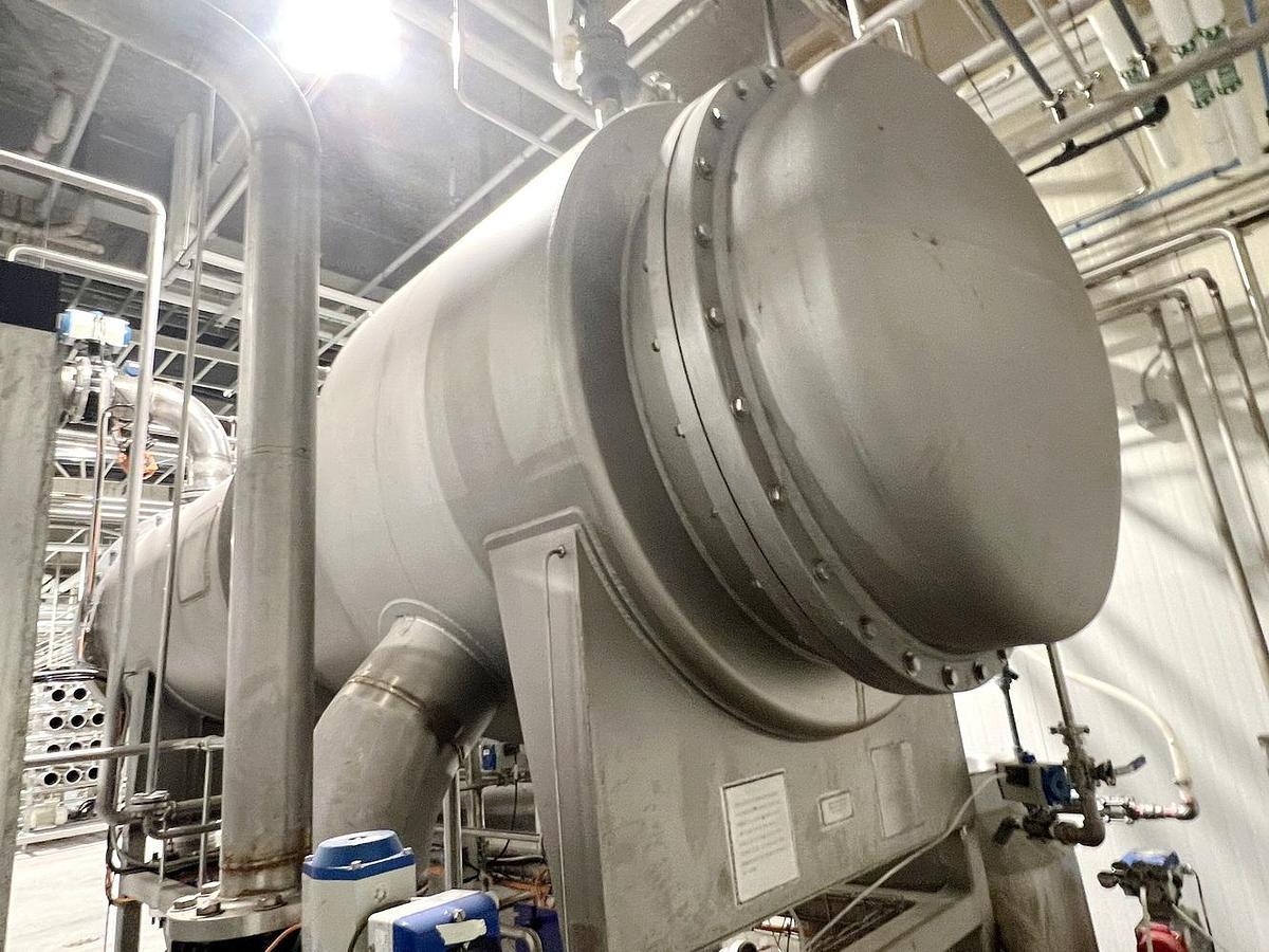 Used Used Caloris MVR Heated Forced Circulation Evaporator System