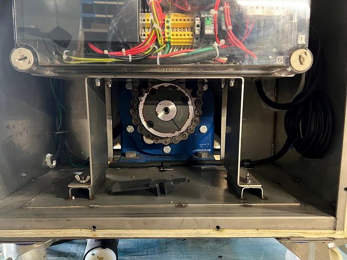 Used USED DADAUX STAINLESS STEEL TILTING PADDLE BLENDER, 7 CUBIC FEET