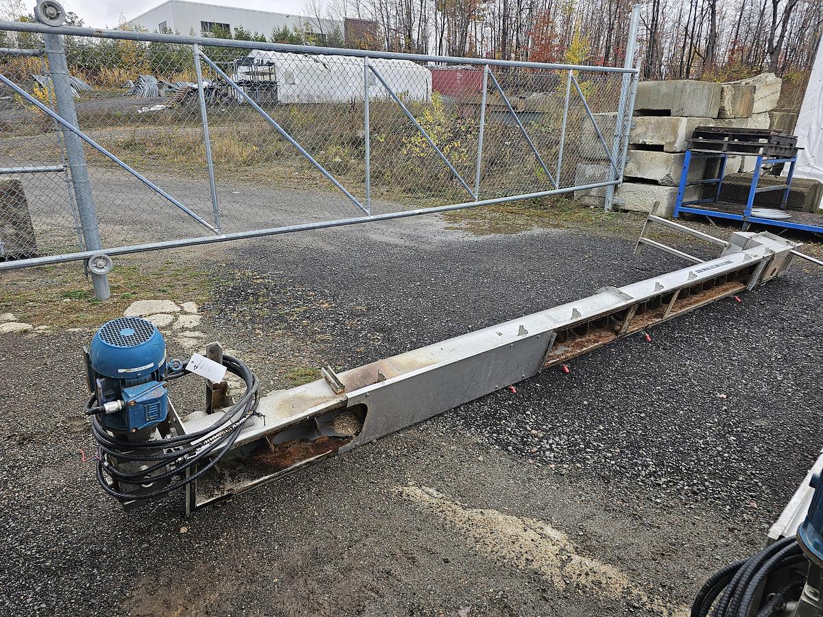 Used Used Law Marot Milpro screw conveyor, 10'' Wide x 239'' Long