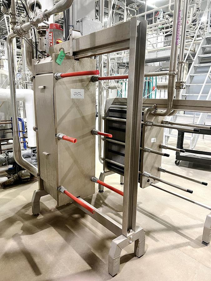 Used Used Alfa Laval Plate Heat Exchanger, Model TL10-PBASE