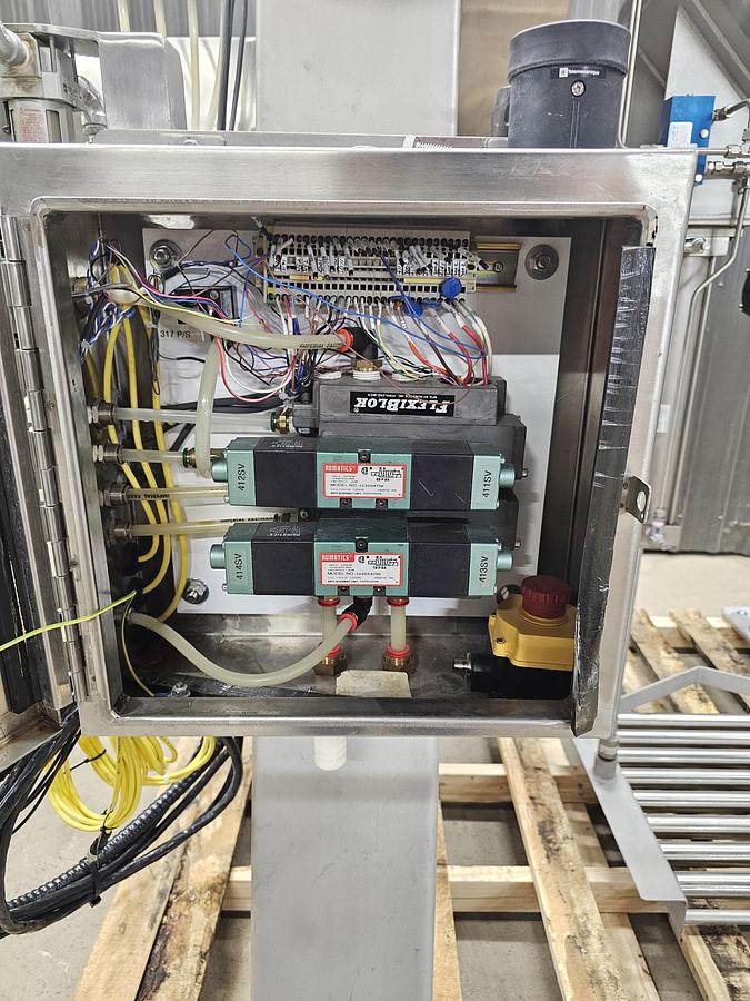 Used Used A&M Process Equipment Double Cone Blender, With Safety cage