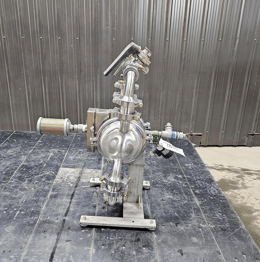 Used Used Wilden Saniflo Diaphragm Pump, 1.5" X 1.5", With Surge Dampener