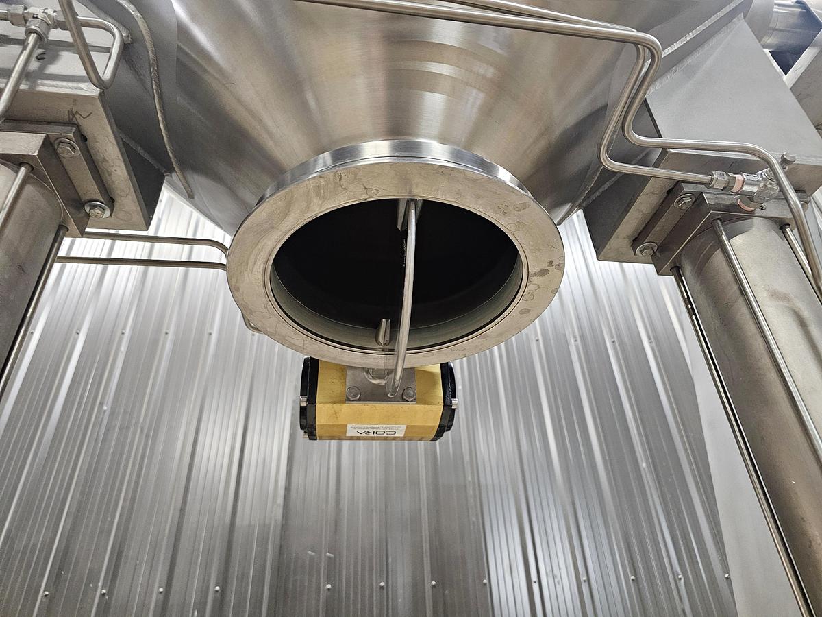 Used Used A&M Process Equipment Double Cone Blender, With Safety cage