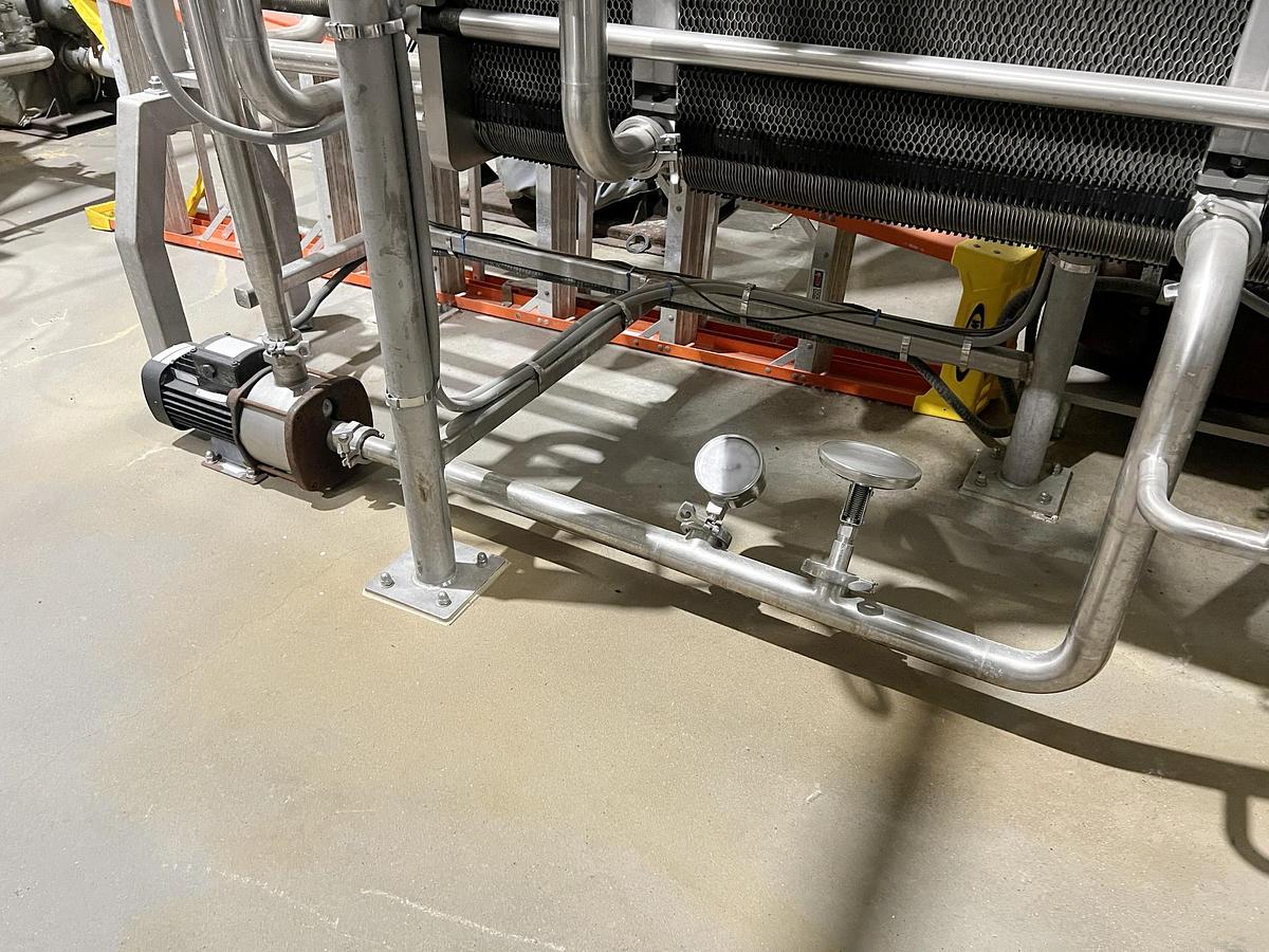 Used Used Alfa Laval Plate Heat Exchanger, Model Front6-FRD, 484.4 Sq.ft