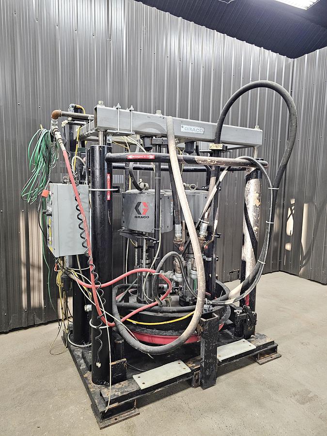Used SCRAP THIS - graco premier air powered drum unloading system lot 90