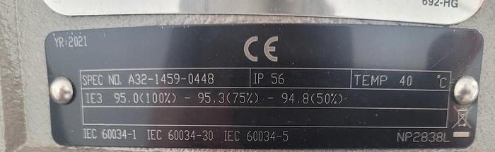 Used USED 2021 URSCHEL COMITROL 1700 PROCESSOR, 40 HP, LIKE NEW
