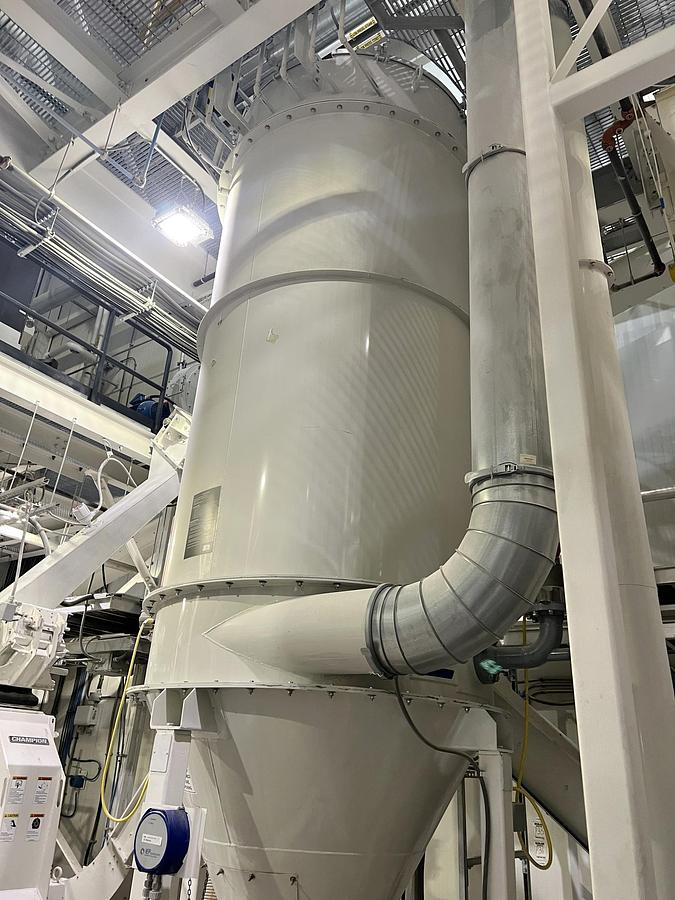 Used Used Kice Venturi Jet Filter, With Rotary Airlock, Cyclone & Fan