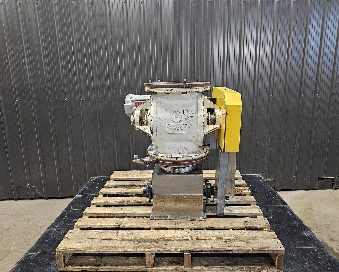 Used Used Rotary Air Lock Valve, 8" X 8", with Lump Breaker
