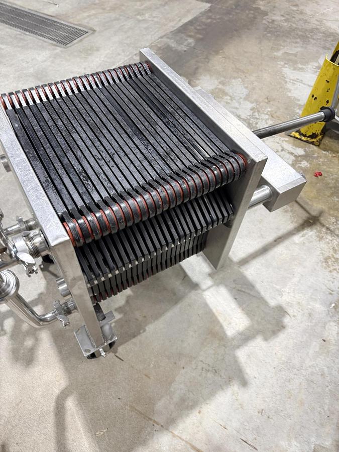 Used Used Polishing Filter Press, Stainless Steel