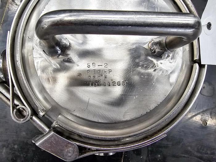 Used USED 2" ERIEZ MAGNETICS MAGNET TRAP, JACKETED, SANITARY