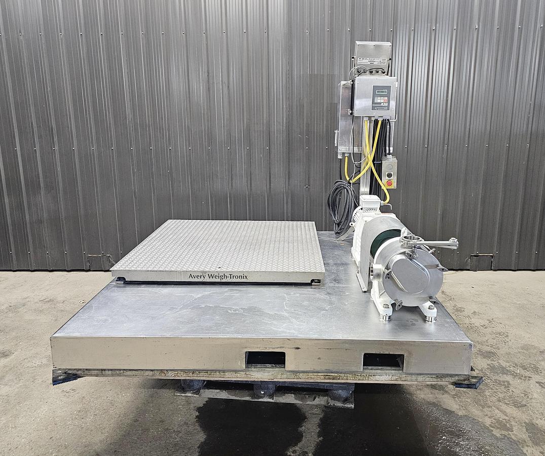 Used Used Sine Lobe Pump, Model 135, with Scale